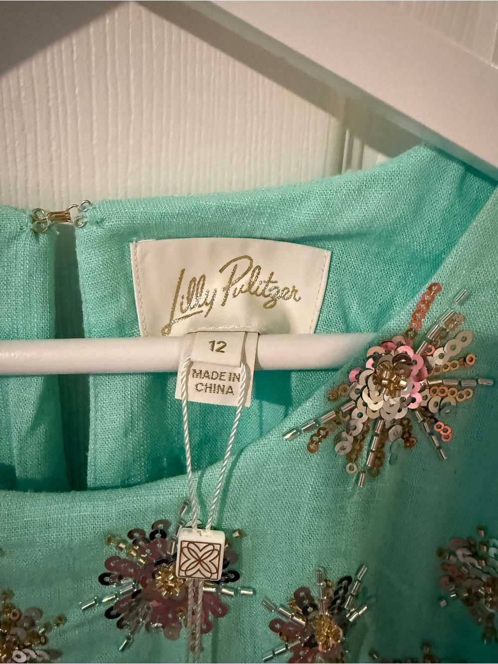 Brand New w/ Tags! Lilly Pulitzer Teonna Beaded Maxi Dress! Size: 12 Retail $498 - Picture 7 of 12